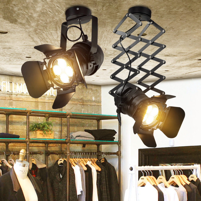 Lighting Room Decor Photo - 現代のledシャンデリア写真スタジオシャンデリア工業風天井ランプレストラン折りたたみインテリア装飾照明