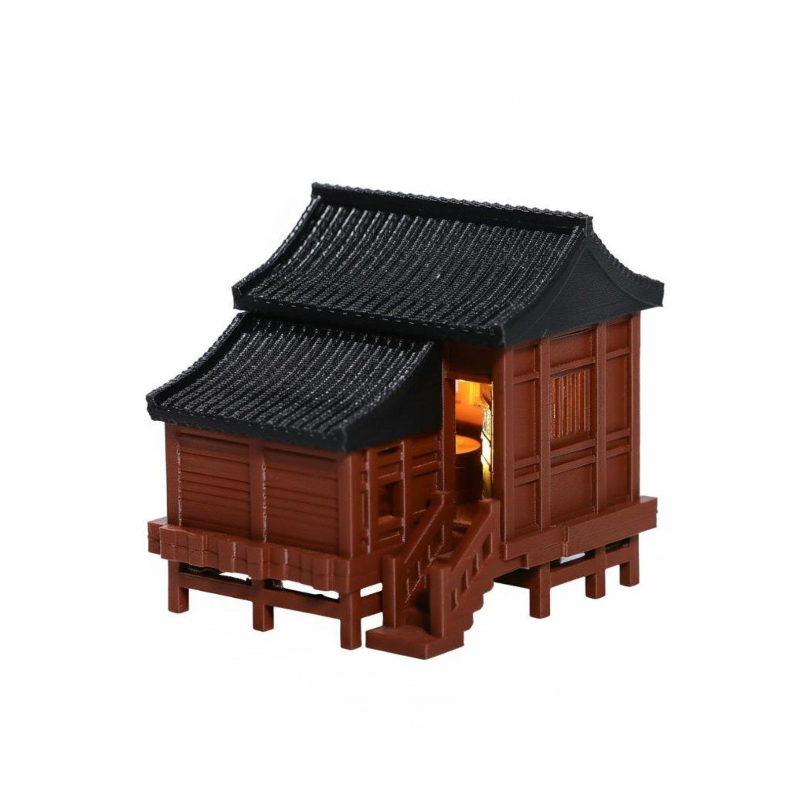 Lighting Decor House - マイクロランドスケープハウス 古代建築 LEDライトアップ ミニシーン 盆栽装飾 学習室