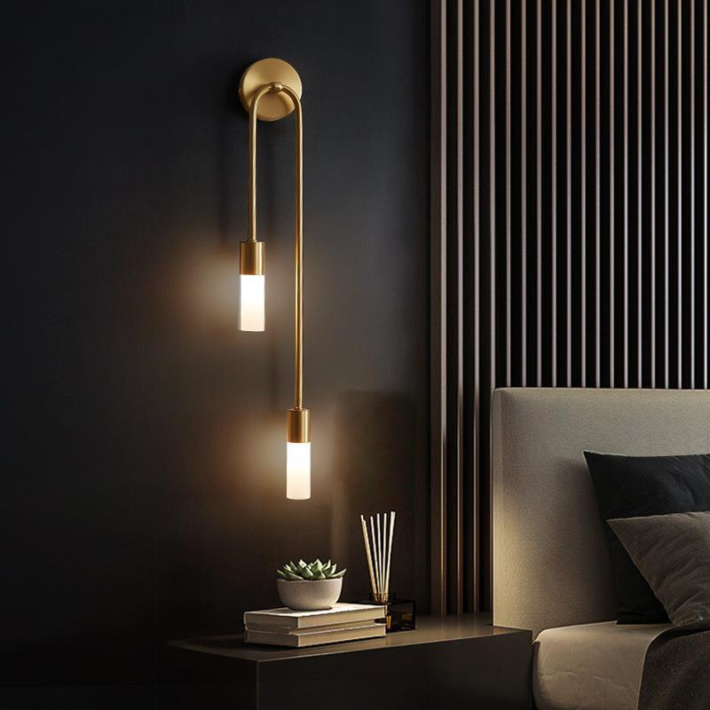 レトロ背景リビングルーム通路寝室ランプベッドサイド北欧クリエ - Lighting Decor For Bedroom のレビューと価格