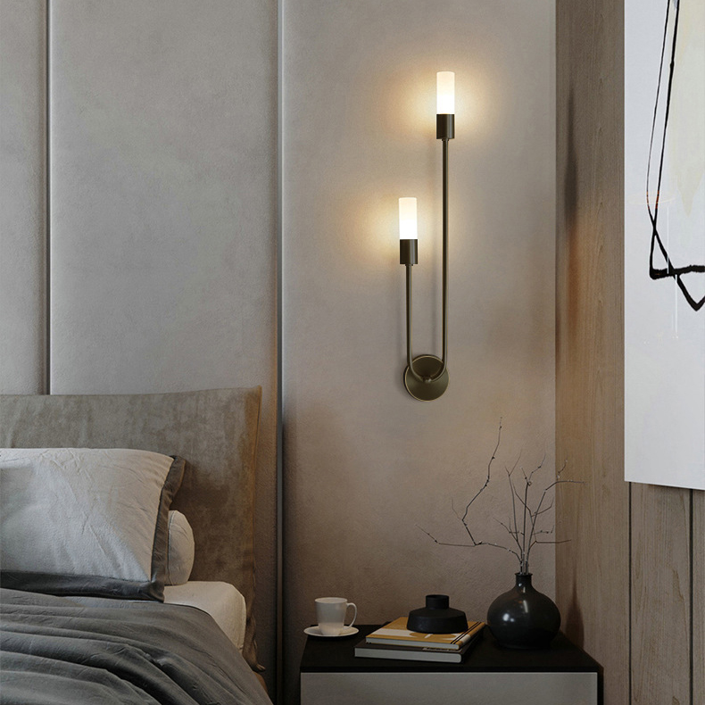 レトロ背景リビングルーム通路寝室ランプベッドサイド北欧クリエ - Lighting Decor For Bedroom のレビューと価格