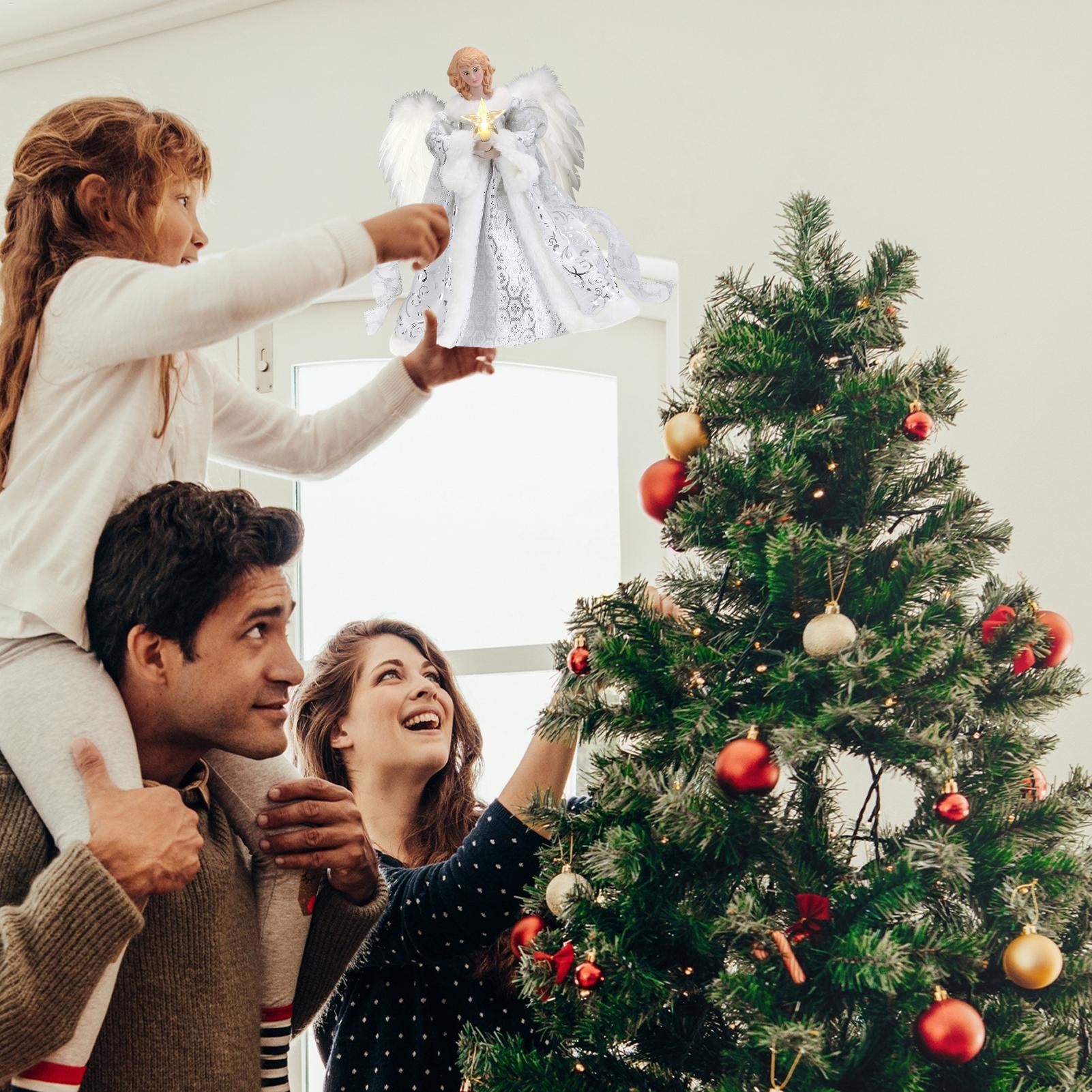 クリスマスツリー エンジェルデコレーション ライトストリング - Pendant Lighting Christmas Decor のレビューと価格