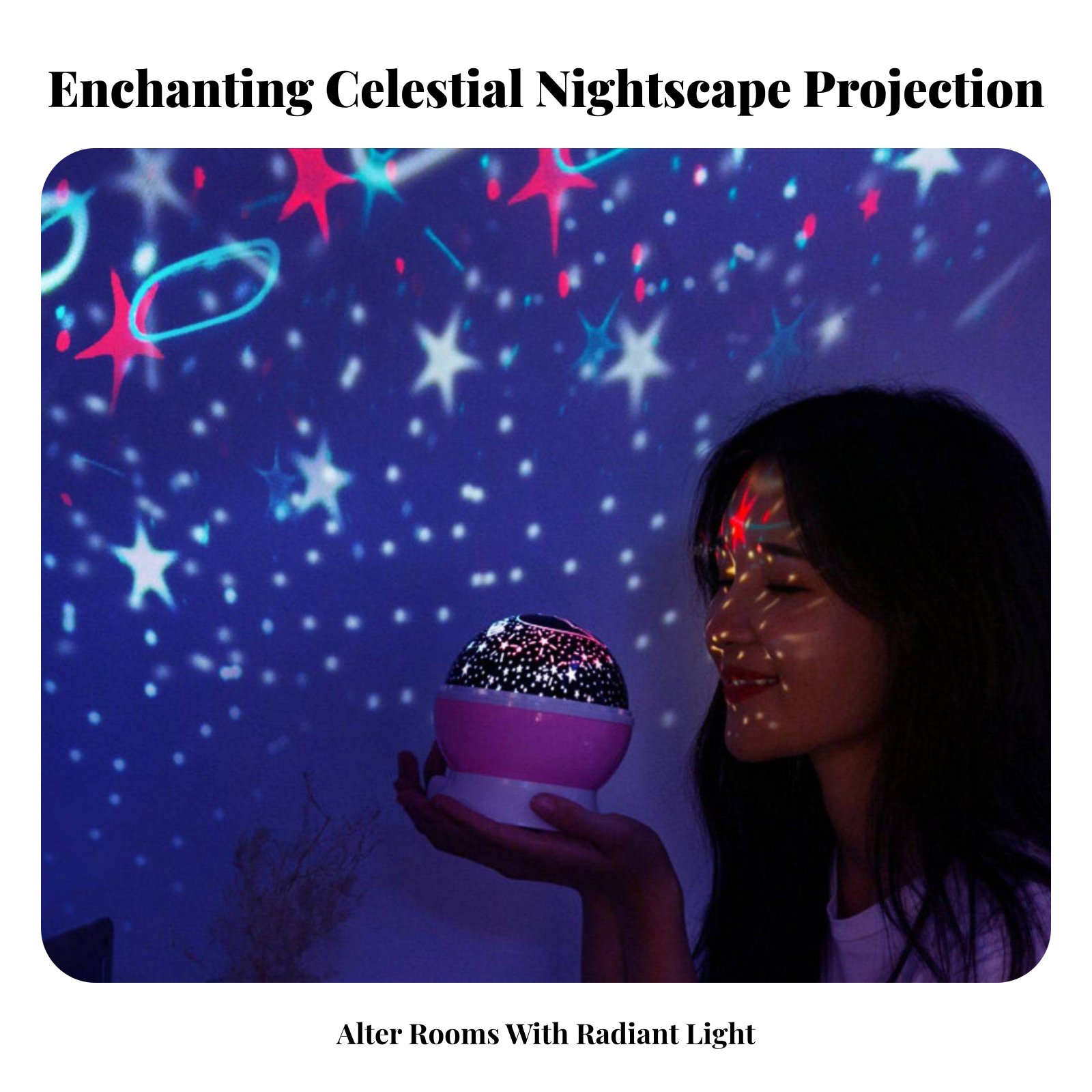 ギャラクシープロジェクションデバイス 天体夜景効果 ナイトラ - Lighting Decor For Bedroom のレビューと価格