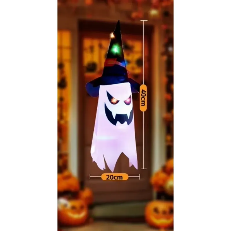 屋内外兼用LEDゴーストクリスマスライト ハロウィン吊り下げ - Pendant Lighting Christmas Decor のレビューと価格