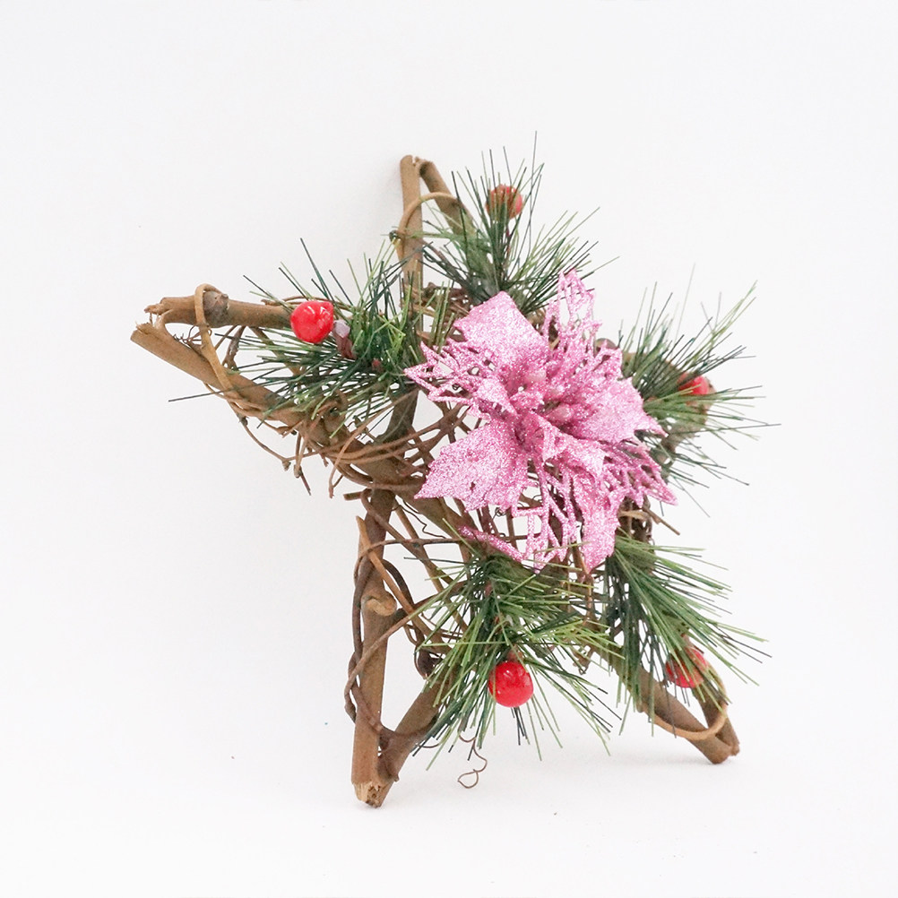 3 個の五芒星籐織りクリスマスデコレーションハンギングペンダ - Pendant Lighting Christmas Decor のレビューと価格