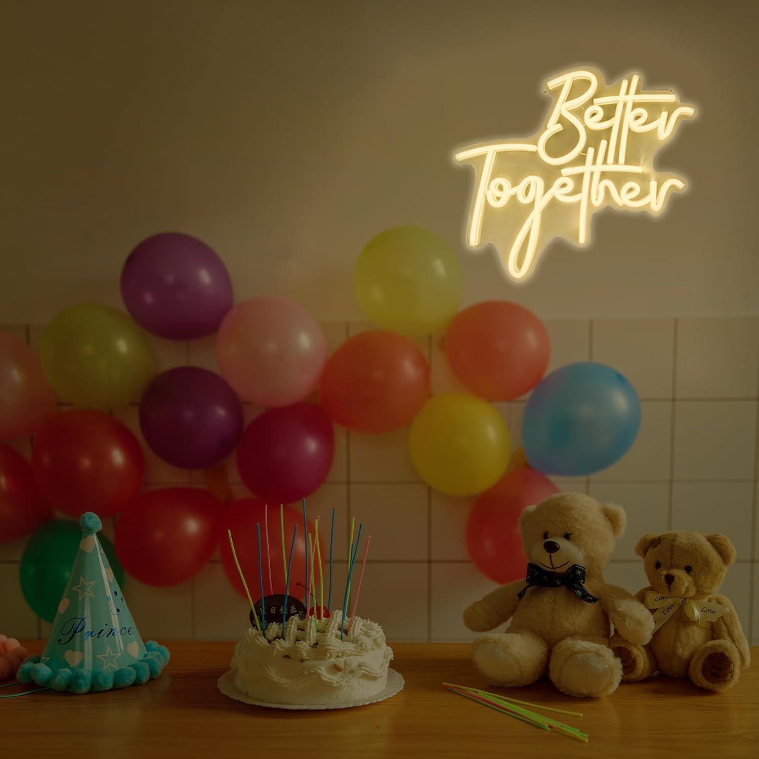 Better Together ネオンサイン USB 調光可 - Lighting Decor For Bedroom のレビューと価格