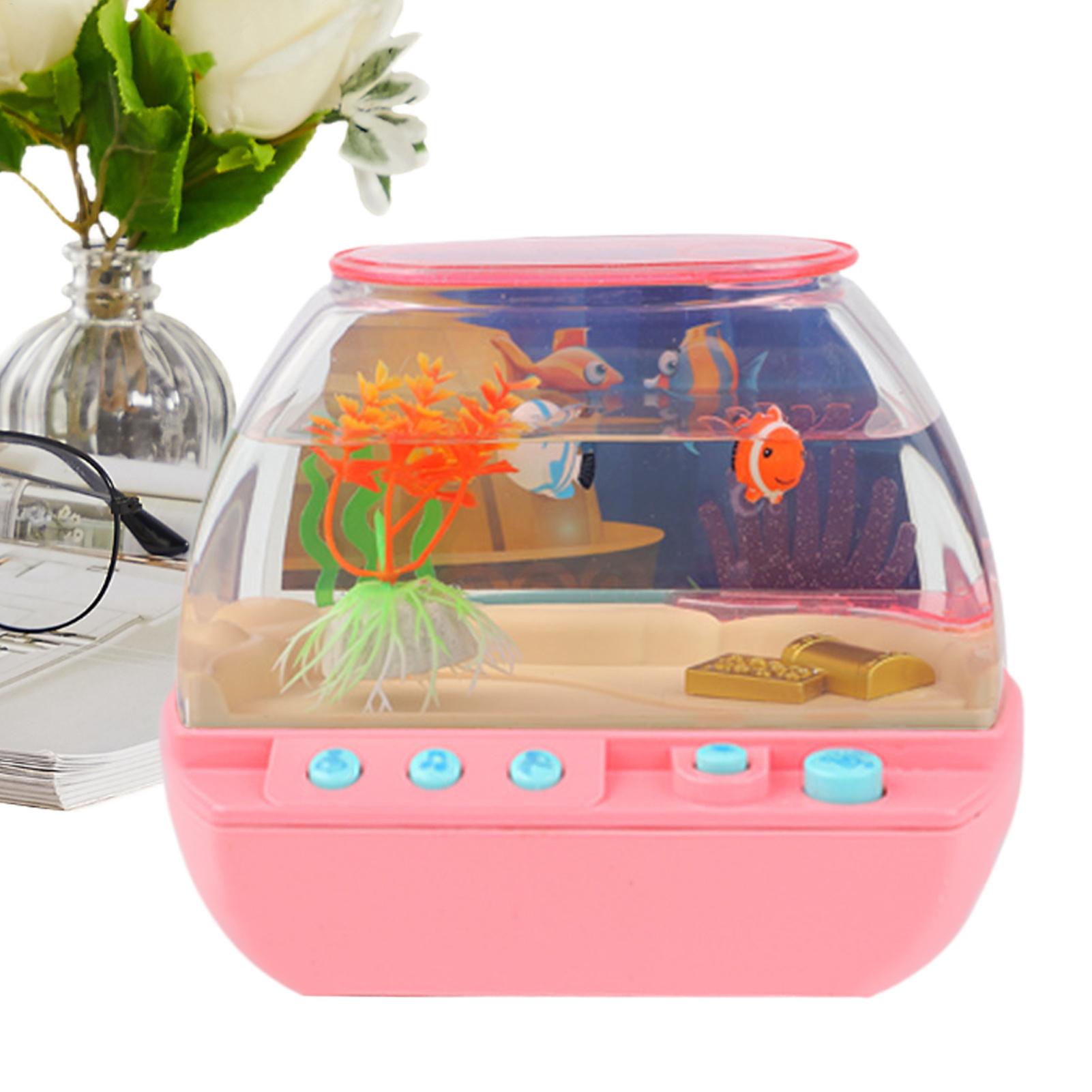 おもちゃの水槽 ホームデコレーション 音楽と光付き 模擬水槽 - Lighting Decor For Bedroom のレビューと価格