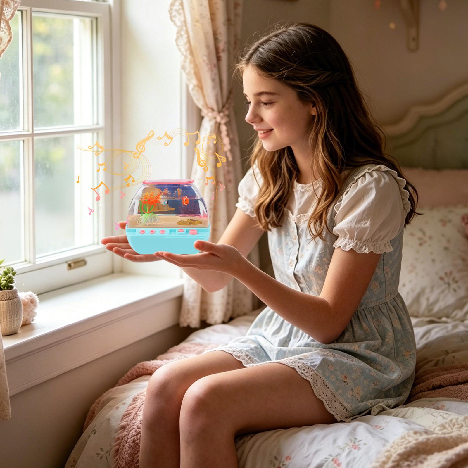 おもちゃの水槽 ホームデコレーション 音楽と光付き 模擬水槽 - Lighting Decor For Bedroom のレビューと価格