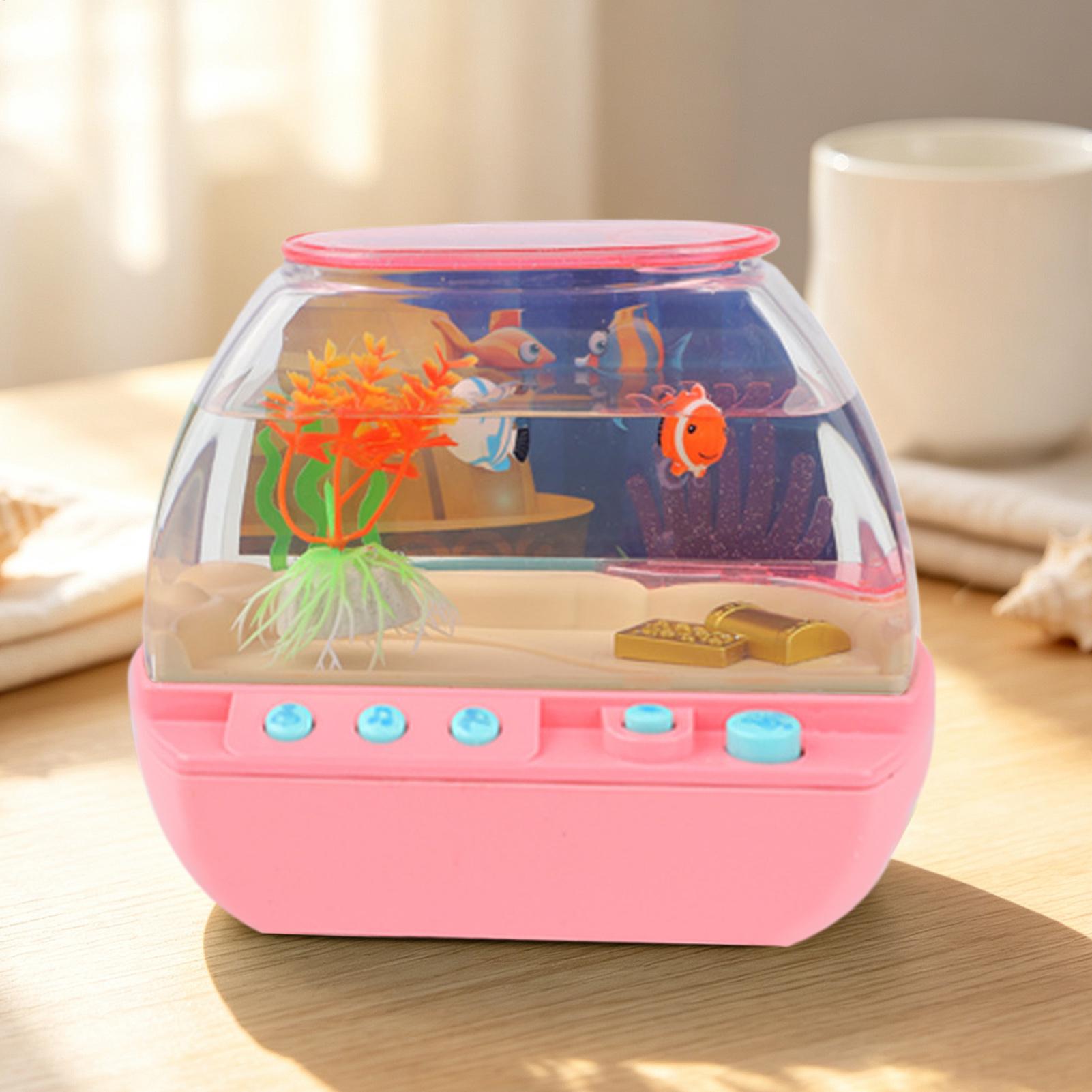 おもちゃの水槽 ホームデコレーション 音楽と光付き 模擬水槽 - Lighting Decor For Bedroom のレビューと価格