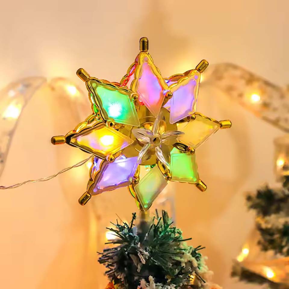 ライト付きスターツリートッパー クリスマスLEDチェーンライ - Pendant Lighting Christmas Decor のレビューと価格