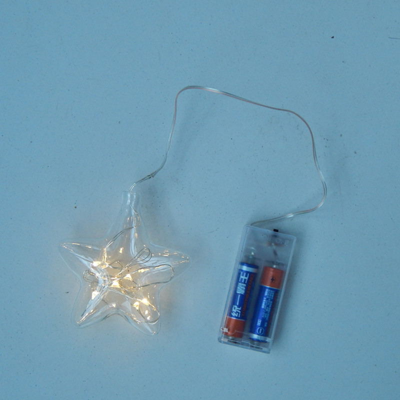 8個/パック 8.5*9cm ライトシリーズ 星型ガラスペン - Pendant Lighting Christmas Decor のレビューと価格