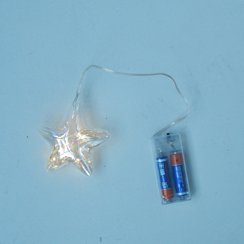 8個/パック 8.5*9cm ライトシリーズ 星型ガラスペン - Pendant Lighting Christmas Decor のレビューと価格