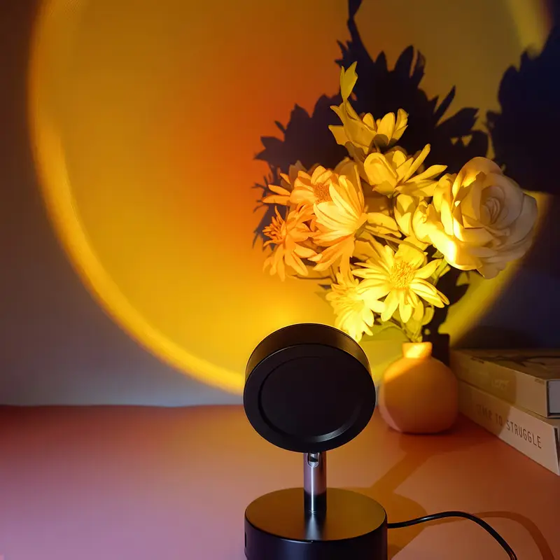 夕焼け雰囲気ランプ、ナイトライト、ベッドサイドランプ、写真撮 - Sunset Lamp Projection のレビューと価格