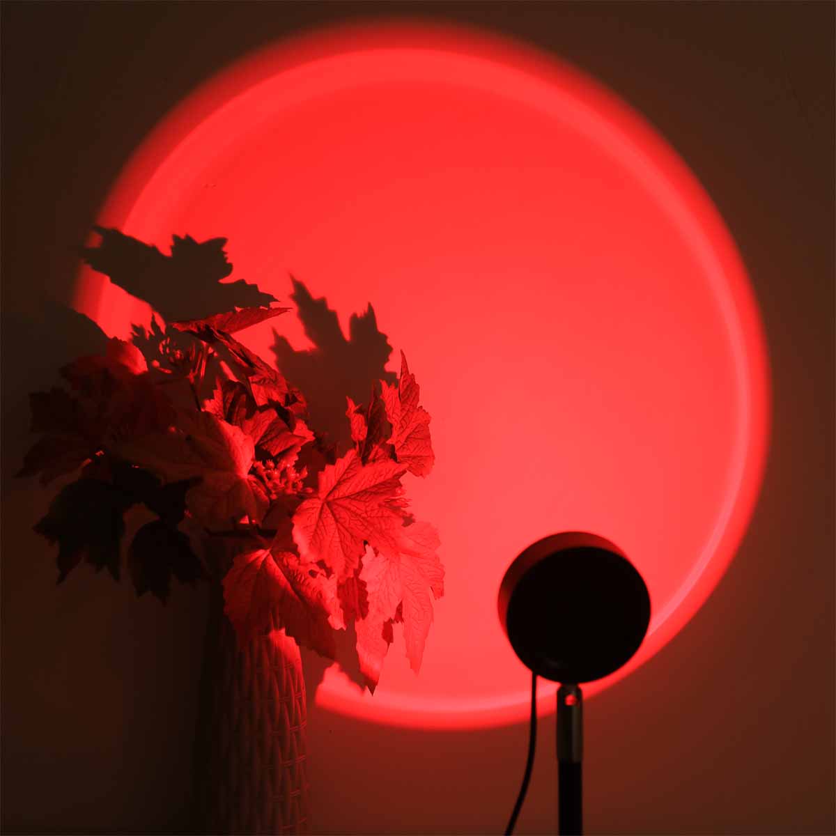 サンセットプロジェクションライトリモコン付き16色アンビエン - Sunset Lamp Projection のレビューと価格