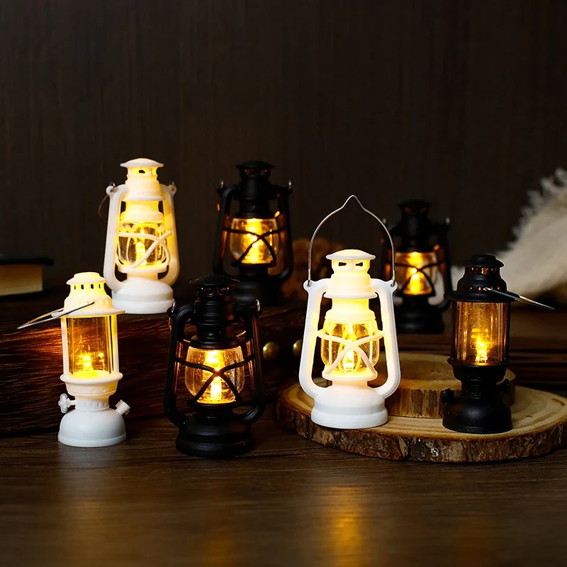 6cmミニLEDレトロ光るポニーランタンシミュレーションキャ - Lighting Decor House のレビューと価格