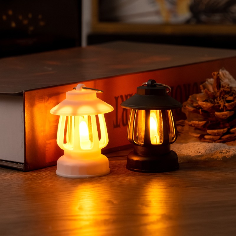 6cmミニLEDレトロ光るポニーランタンシミュレーションキャ - Lighting Decor House のレビューと価格