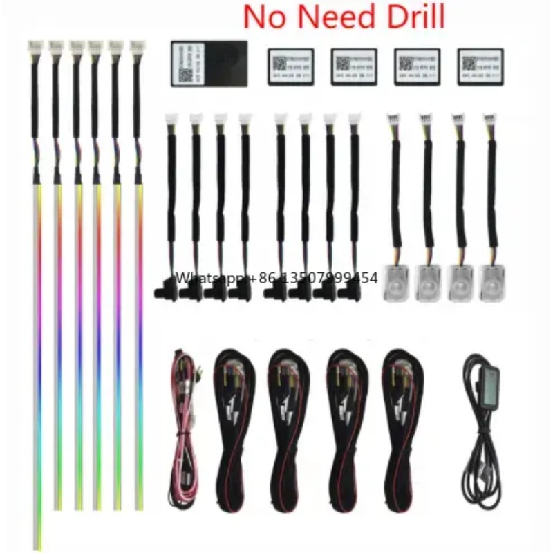 A80 64色LEDアンビエントライトアクリルストリップ 1 - Led Lighting Decor のレビューと価格