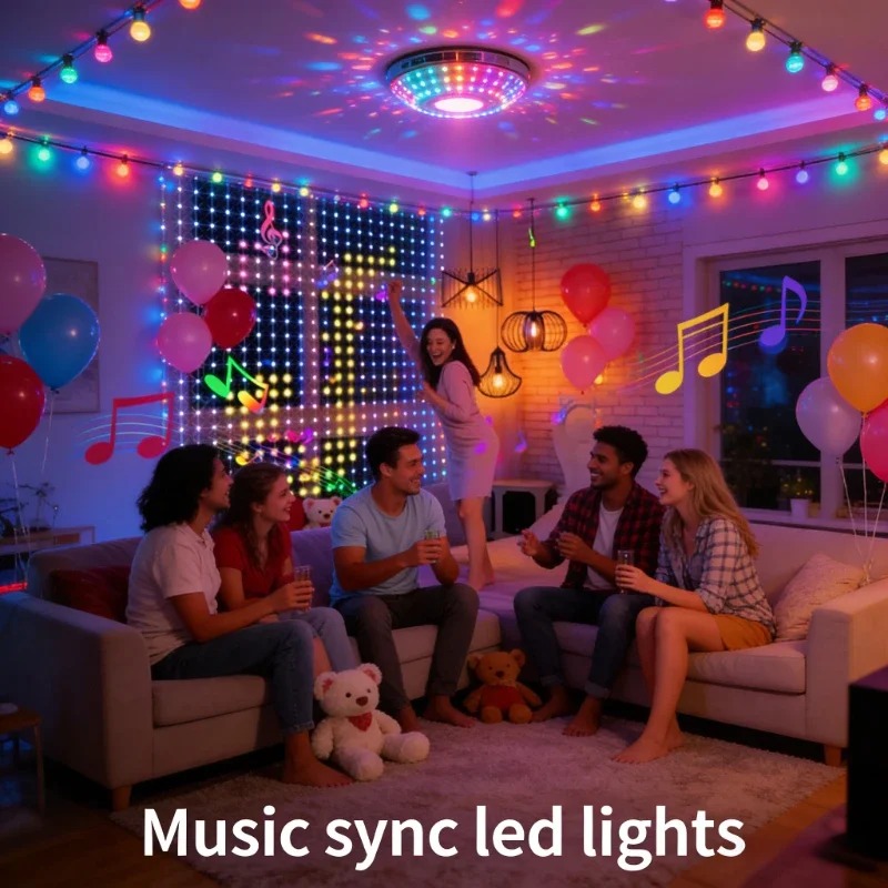 USB電源式アプリ制御LEDカーテンライト、クリスマス、窓、 - Lighting Decor For Bedroom のレビューと価格