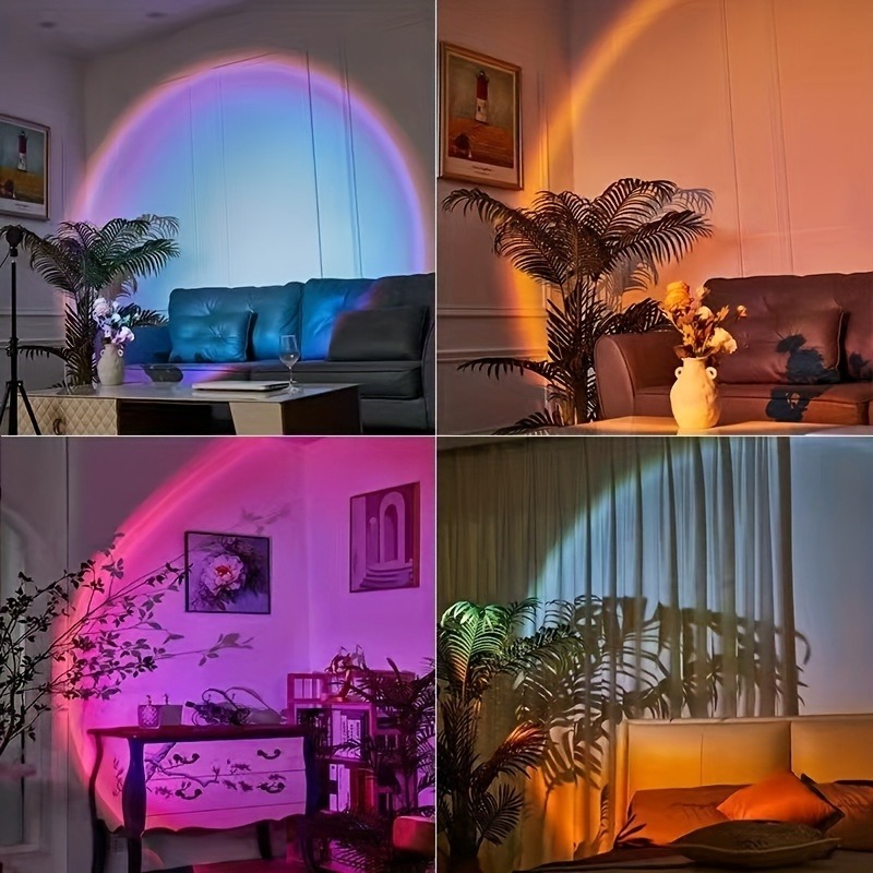 1個の鮮やかなサンセットプロジェクションライト - 16色ス - Sunset Lamp Projection のレビューと価格