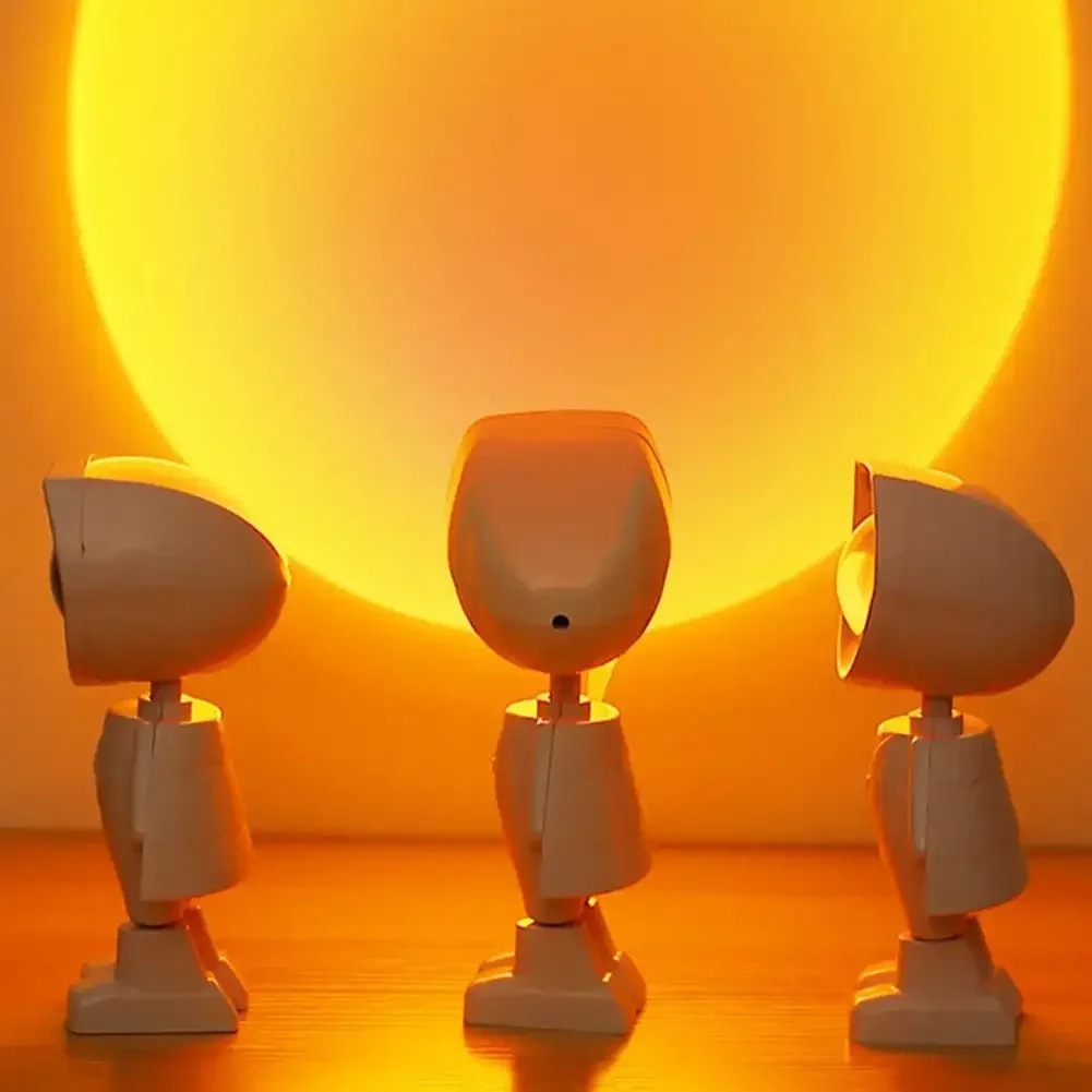宇宙飛行士ロボットレインボープロジェクションサンランプ、テー - Sunset Lamp Projection のレビューと価格