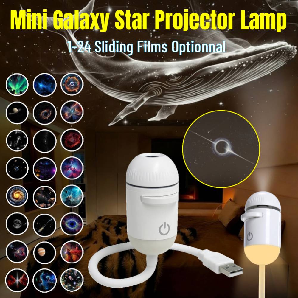ギャラクシー星空ナイトライトプロジェクター360 °   明 - Lighting Decor For Bedroom のレビューと価格