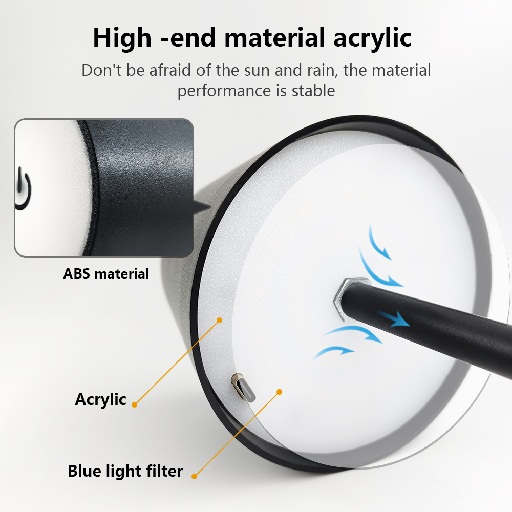 LED充電式デスクライトワイヤレステーブルランプ無段階調光タ - Lighting Decor For Bedroom のレビューと価格